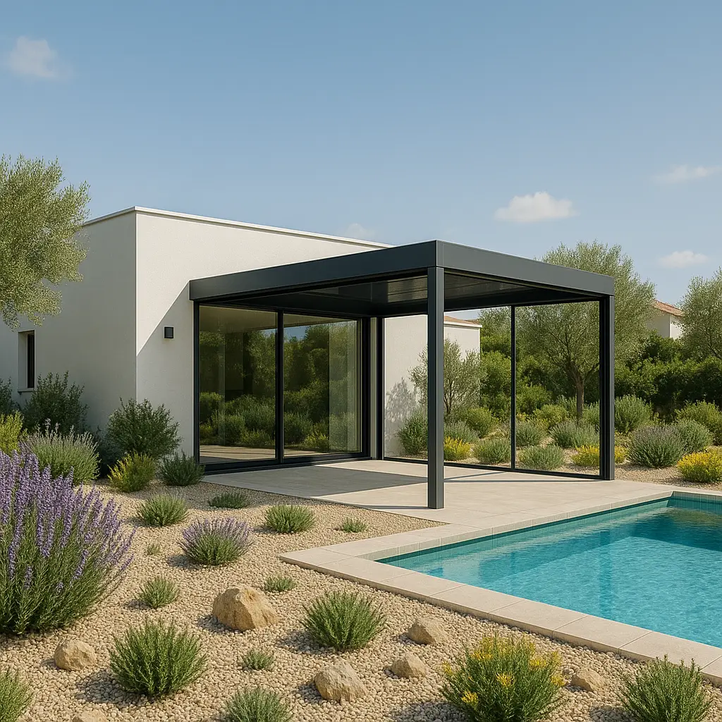 projekt indywidualnej wizualizacji pergoli