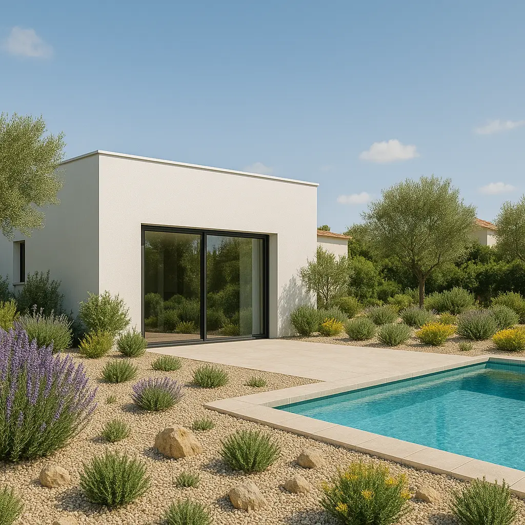 pergola w ogrodzie wizualizacja